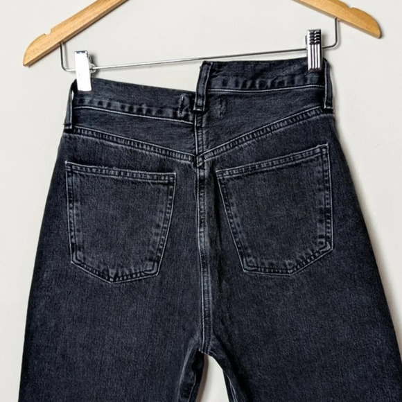 AGOLDE Criss Cross Jeans Black Straight Leg 24 - Picture 13 of 15